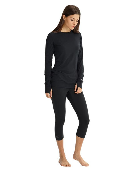 Burton Women's Midweight Base Layer Crew 2026 | True Black