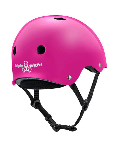 Triple 8 Deep Cover Certified Helmet | Gloss Pink