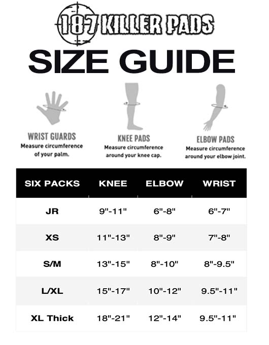 187 Killer Pads Adult Six Pack | Black
