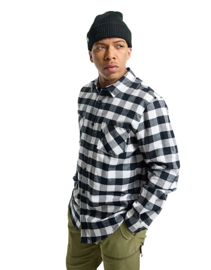 Burton Favourite LS Flannel 2025 | Stout White Buffalo Plaid
