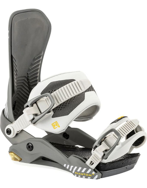 Nitro Phantom + Mens Snowboard Bindings 2026 | Tech Grey