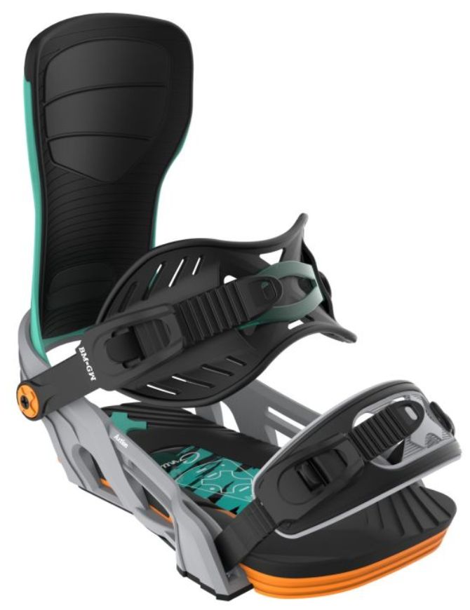 Bent Metal Axtion Men's Snowboard Binding 2026 | Grey/Green