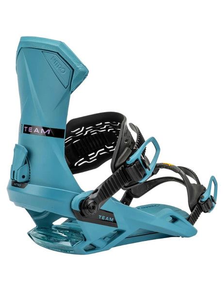 Nitro Men's Team Snowboard Binding 2025 | Turquoise