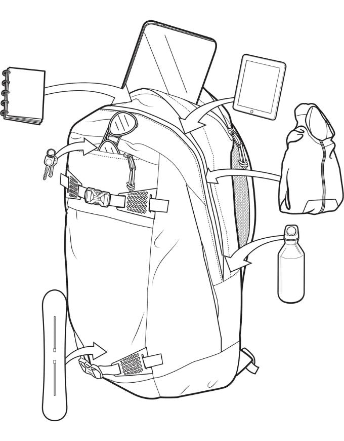 Burton Day Hiker 30L Backpack 2026 | Jake Blue