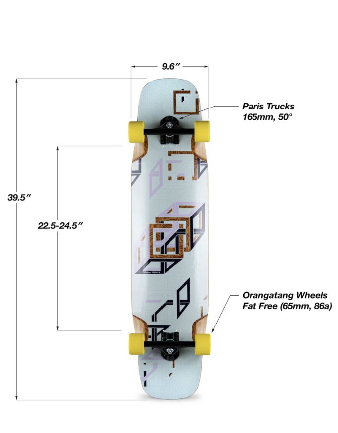 Loaded Tesseract II Complete Longboard Spectara | 39.5"