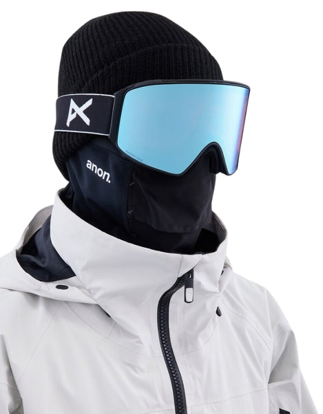 Anon M4 Cylindrical Goggle Low Bridge 2026 | Black / Perceive Variable Blue