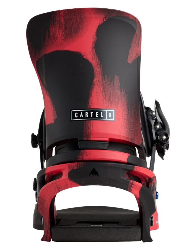 Burton Men's Cartel X Snowboard Binding 2026 | Black/Red