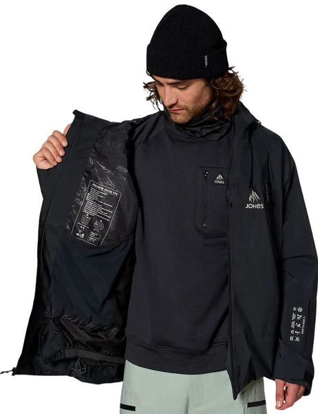 Jones Men's Deeper GORE-TEX Jacket 2027 | Stealth Black