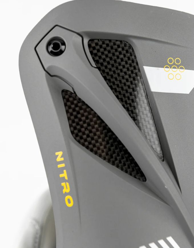 Nitro Phantom + Mens Snowboard Bindings 2026 | Tech Grey