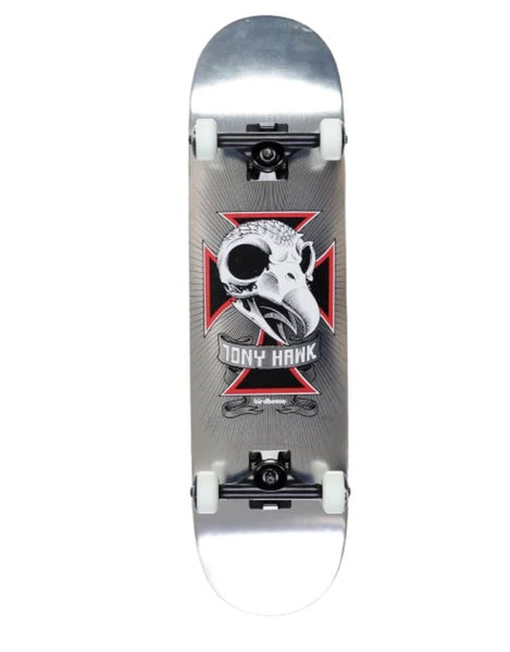 Birdhouse Level 3 Skull Complete Skateboard Chrome | 8.25"