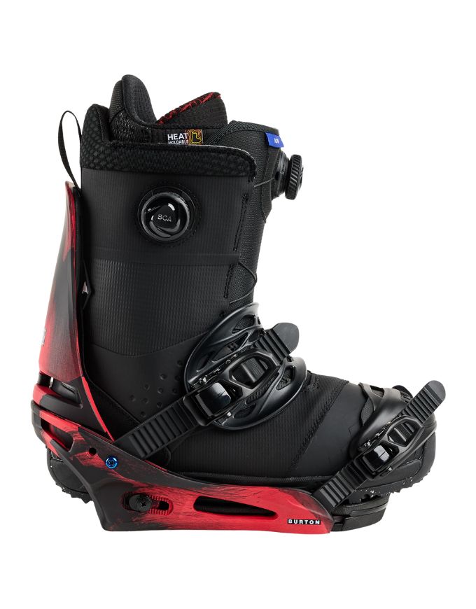 Burton Men's Cartel X Snowboard Binding 2026 | Black/Red