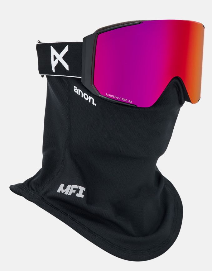 Anon M-Fusion Sync Goggle 2026 | Black / Perceive Sunny Red