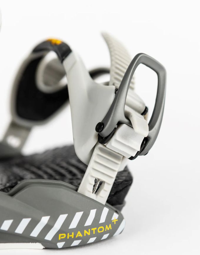 Nitro Phantom + Mens Snowboard Bindings 2026 | Tech Grey
