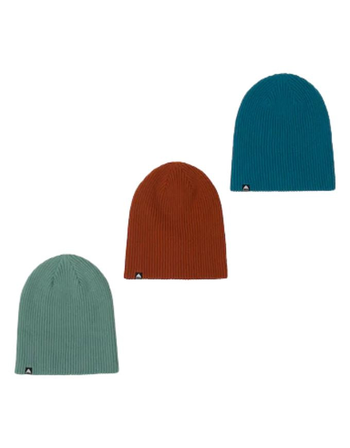 Burton DND 3 Pack Beanies | Chestnut Brown/Blue Teal/Soft Sage