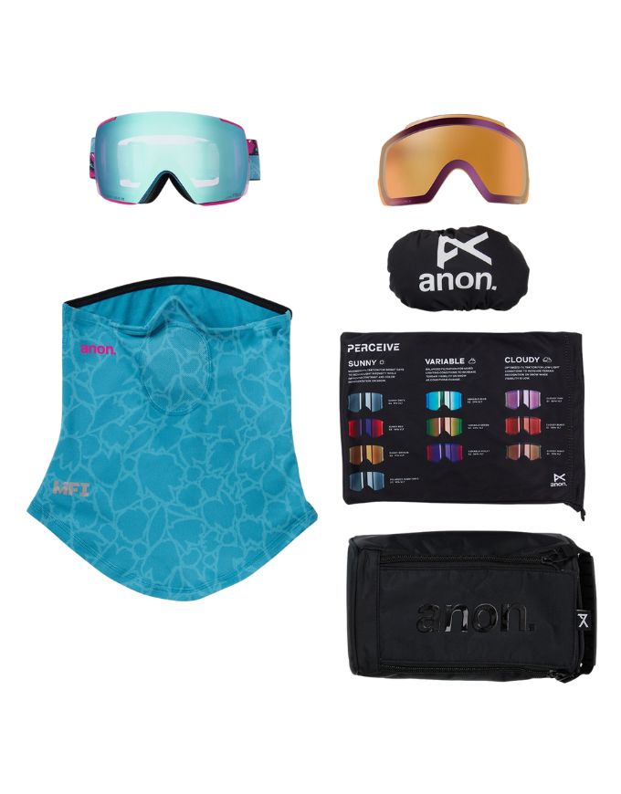 Anon M5S Goggle 2026 | Pink Tides / Perceive Variable Blue