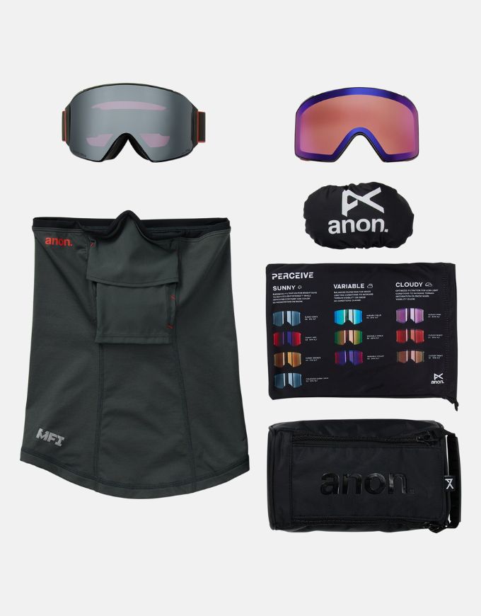 Anon M6S Goggle 2026 | Black / Perceive Sunny Red