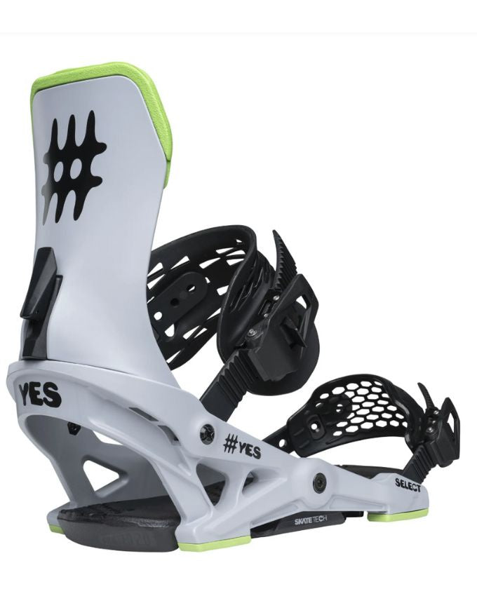 Yes Select Snowboard Binding 2026 | Yay Grey