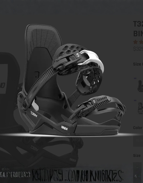 Thirtytwo T32M Fase Snowboard Binding 2027 | Stealth Black
