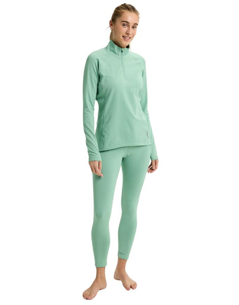 Burton Women's Heavyweight Quarter Zip 2026 | Soft Sage
