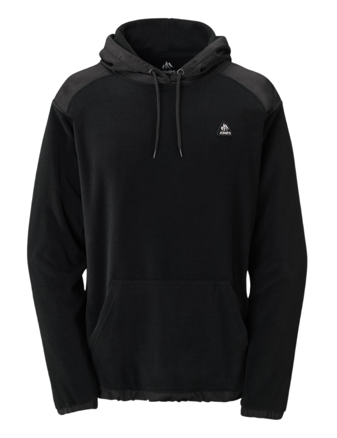 Jones Recycled Men's Fleece Hoodie 2025 | Stealth Black