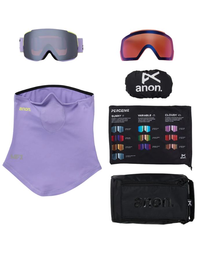 Anon M5S Goggle Low Bridge 2026 | Hyper Lilac / Perceive Sunny Onyx