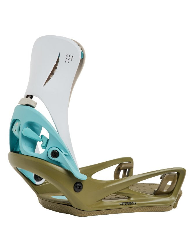 Burton Men's Genesis Step On Snowboard Binding 2027 | White/Dried Moss