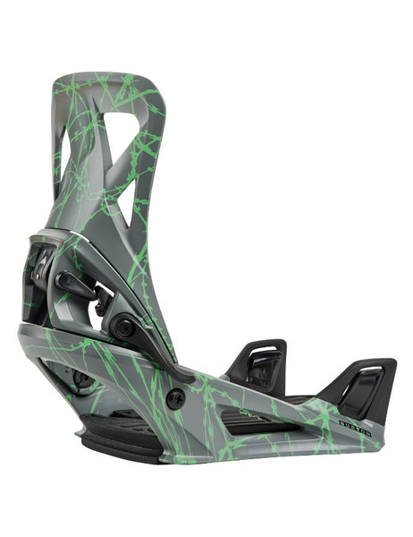 Burton Men's Step On Snowboard Binding 2027 | Gray/Green Voltage