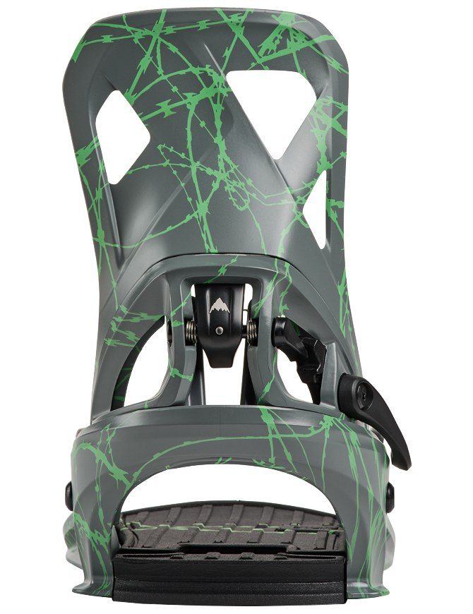 Burton Men's Step On Snowboard Binding 2027 | Gray/Green Voltage