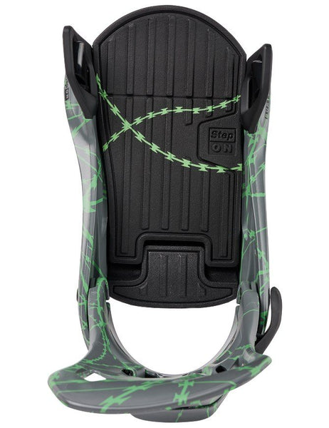 Burton Men's Step On Snowboard Binding 2027 | Gray/Green Voltage