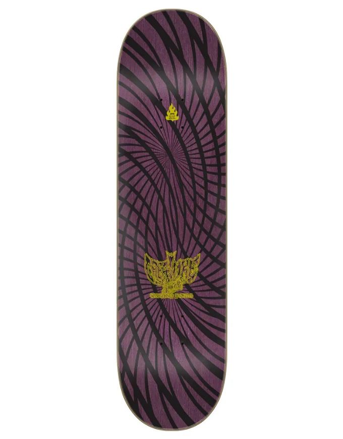 Creature Snakes Hippie Skull Gravette Deck | 8.3"