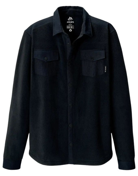 Jones December Recycled Fleece Shirt 2026 | Stealth Black