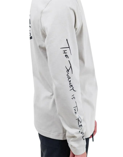 Jones Graphic Organic Cotton Long Sleeve Tee 2026 | Smoke Grey