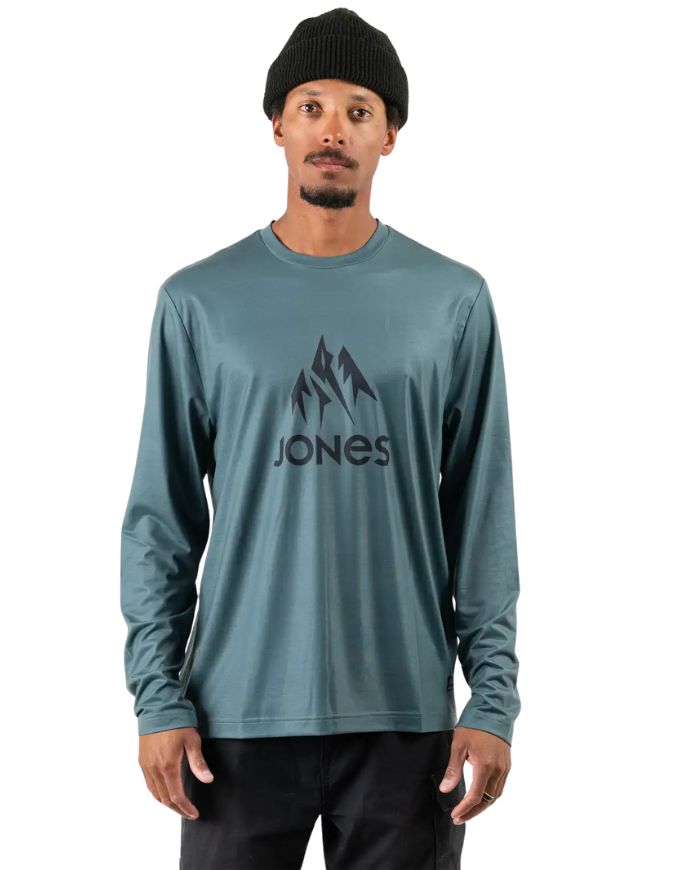 Jones Men's Long Sleeve Recycled Tech Tee 2026 | Atlantic Blue