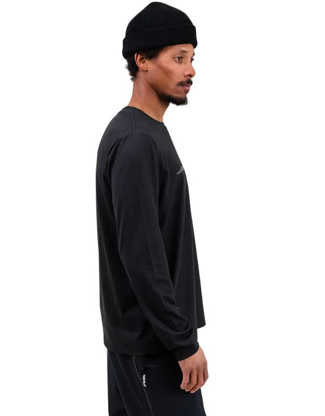 Jones Men's Long Sleeve Recycled Tech Tee 2026 | Stealth Black