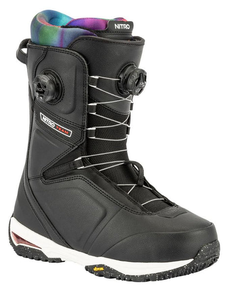 Nitro Team Boa Men's Snowboard Boots 2026 | Black-Tie Dye