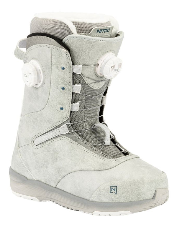 Nitro Crown Boa Women's Snowboard Boots 2026 | Light Grey
