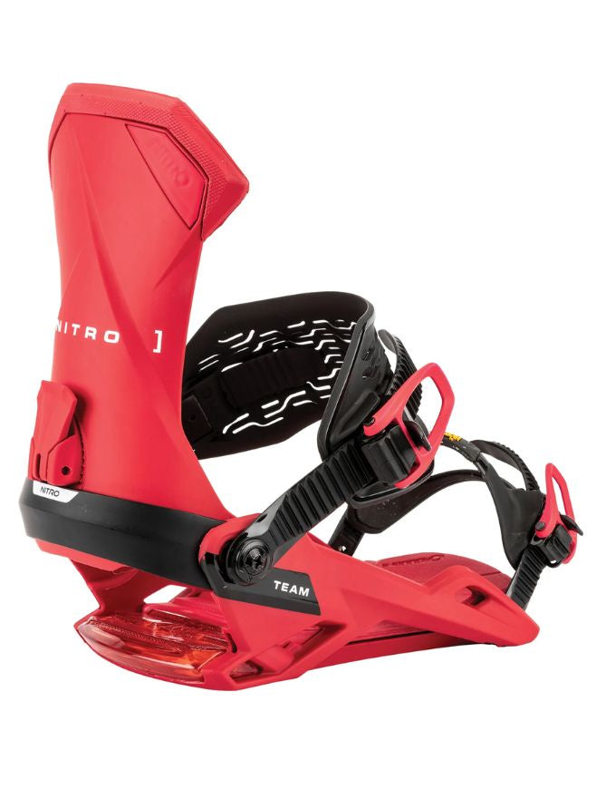 Nitro Team Mens Snowboard Binding 2026 | Vivid Red