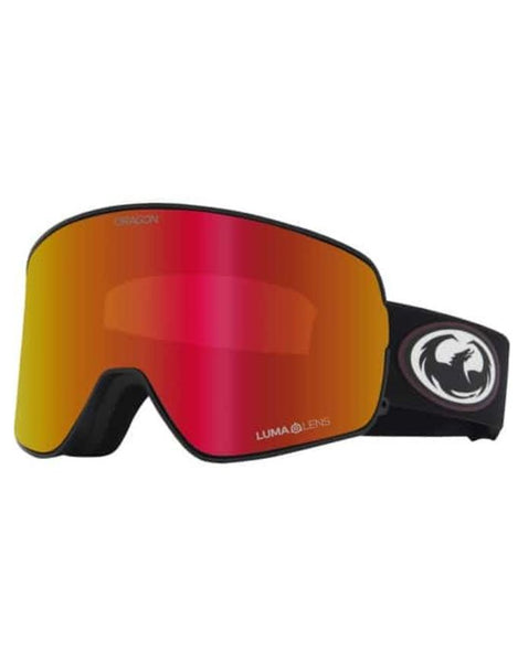 Dragon NFX2 Old Skool Goggles w/ Lumalense Red Ion + Lumalense Light Rose
