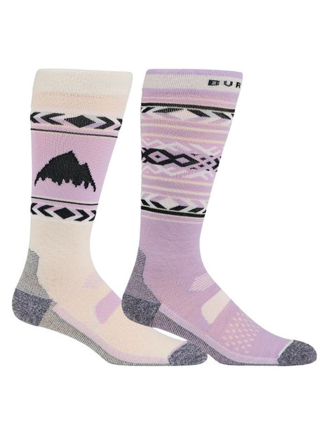 Burton Women's Performance Lightweight Sock 2pk | Washed Lavender
