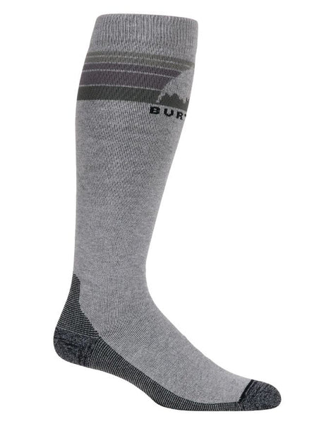 Burton Mens Midweigt Emblem Sock 2026 | Gray Heather