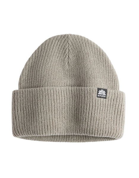 Autumn Simple Solid Beanie | Stone