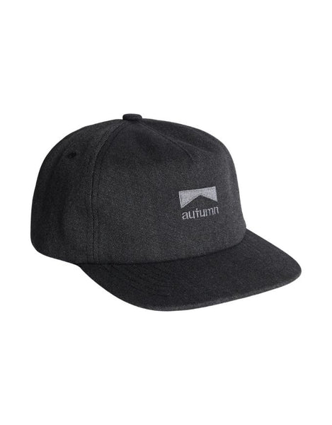 Autumn Washed Canvas Strapback | Black