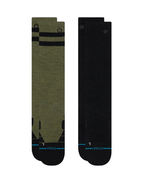 Stance Joven Ultralight Wool Snow Sock 2pk | Olive