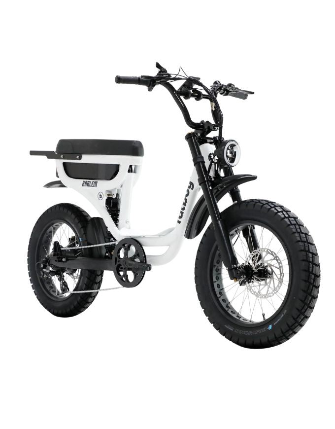 Fatboy Harlem V3 Electric Bike | White Noise