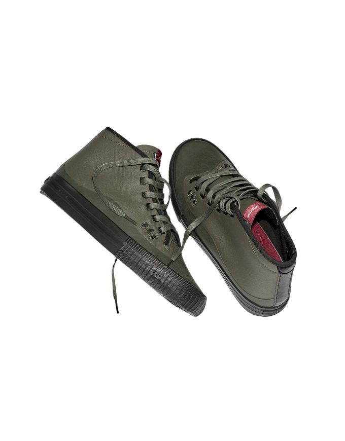 Globe Gilette Mid Shoe | Dark Olive/Black