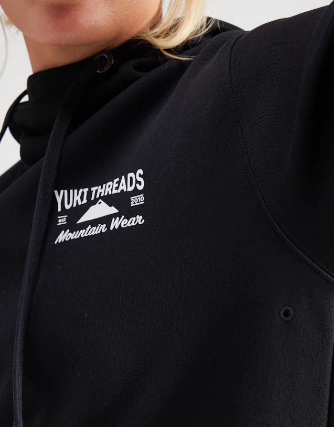 Yuki Threads Loop Shred Hoodie | Black