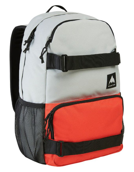 Burton Treble Yell 21L Backpack 2026 | Gray Cloud / Fiesta Red