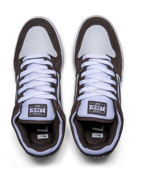 Lakai Telford Low Shoe | Chocolate/White Suede