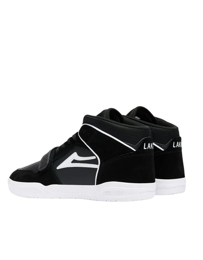 Lakai Telford Mid Shoe | Black Suede