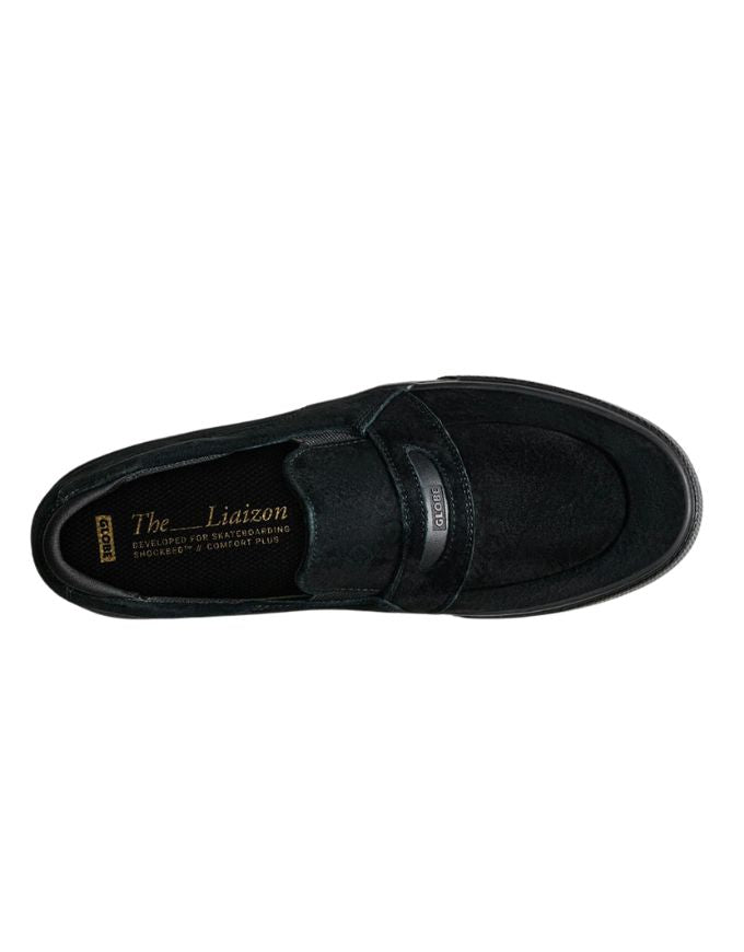 Globe Liazon Shoe | Black Suede